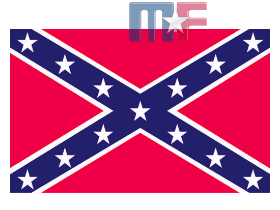 Aufkleber Confederate Flag 13x8,3cm