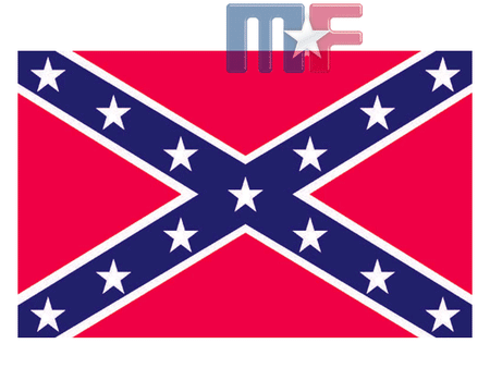Aufkleber Confederate Flag 13x8,3cm