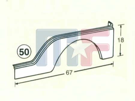 Seitenteil CJ5/CJ6 68-86 links