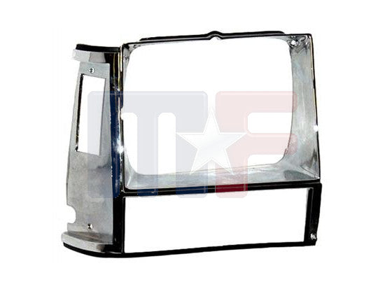 Lampenrahmen rechts chrom/schwarz Jeep Cherokee 84-90