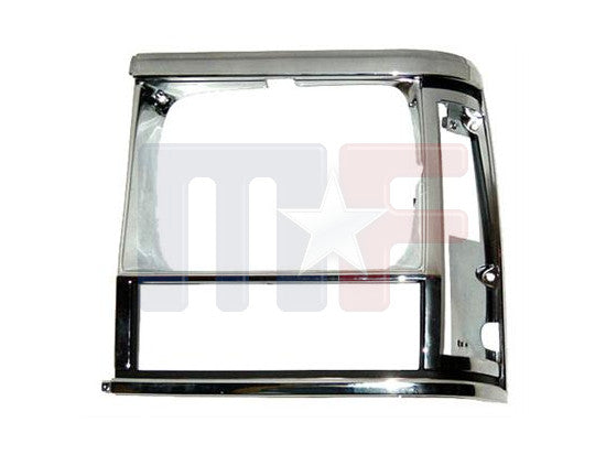 Lampenrahmen links chrom/schwarz Jeep Cherokee 91-96