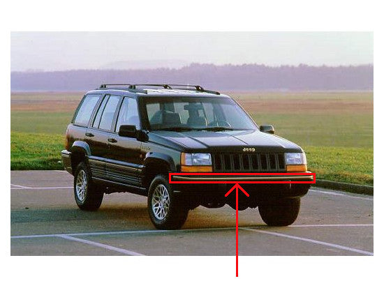 Schutzleiste Stoßstange Chrom Jeep Grand Cherokee 93-98