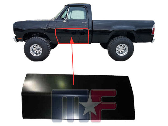 Türaußenhaut halbe Tür rechts Dodge Pickup 72-80