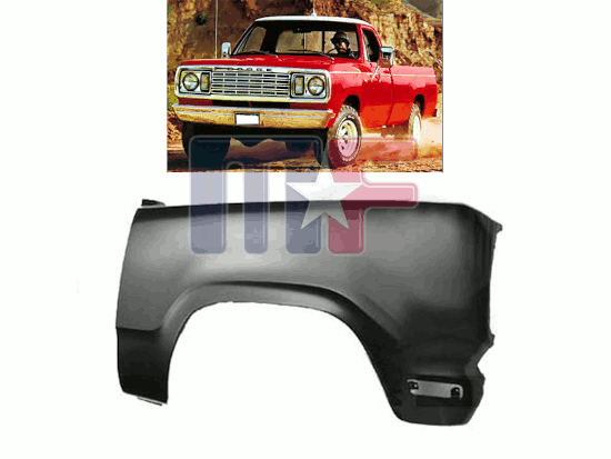 Kotflügel vorne Dodge D/W Pickup/SUV 72-80 rechts