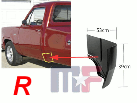 Reparaturblech Kabinenecke Dodge D/W Pickup 72-93 rechts