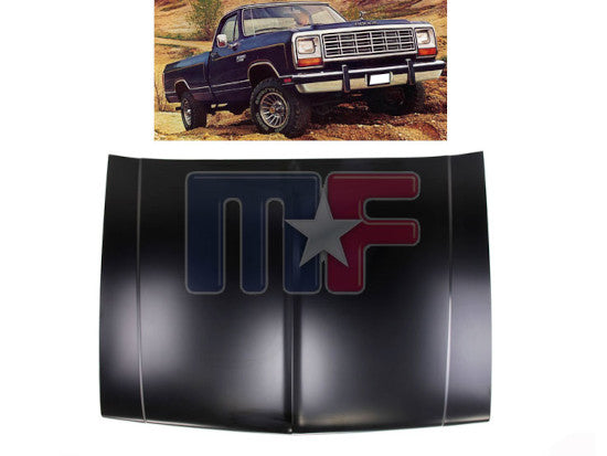 Motorhaube Dodge P/U & Ramcharger 81-93