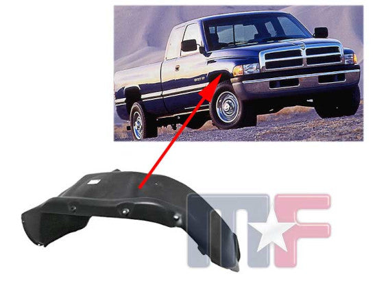 Innenkotflügel 4x2 Dodge Ram PU 94-01 rechts (Plastic)