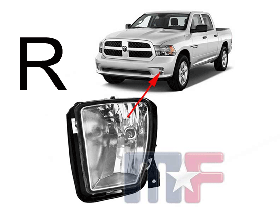 US-Nebelscheinwerfer Ram 1500 13-18 rechts