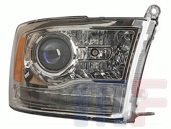 US-Scheinwerfer Ram Pickup mit Projektorlampe 13-15 rechts