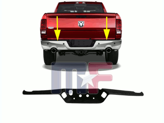 Stoßstangenauflage hinten Dodge Ram 1500 09-17*
