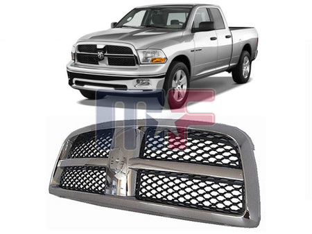 Kühlergrill Chrom innen schwarz Dodge Ram 1500 09-12