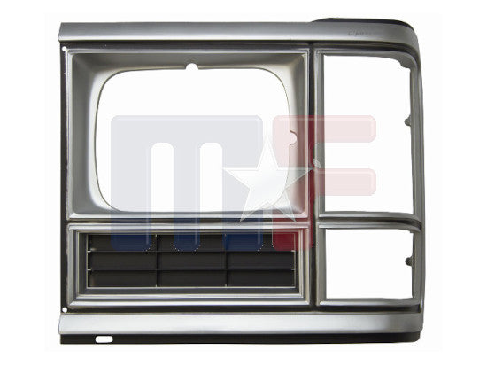 Lampenrahmen links chrom/silber/schwarz Dodge Van Bj. 86-93