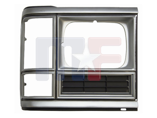Lampenrahmen rechts chrom/silber/schwarz Dodge Van Bj. 86-93