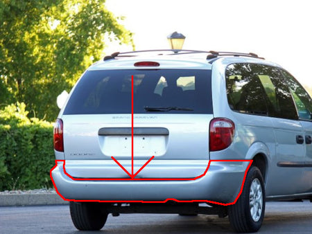 Stoßfänger hinten Grand Caravan/ Town & Country 01-07*