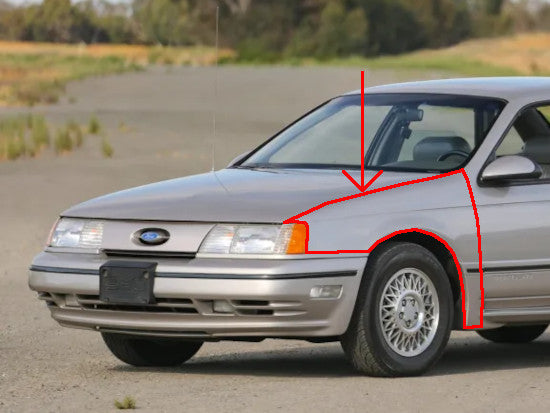 Kotflügel vorne links Ford Taurus 89-91