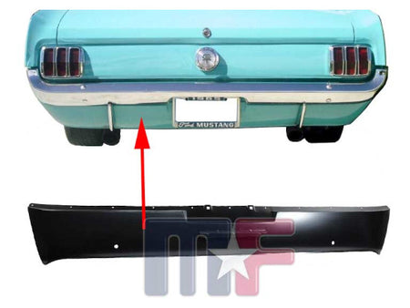 Heckabschlußblech Mustang 64-66 0. Lampen