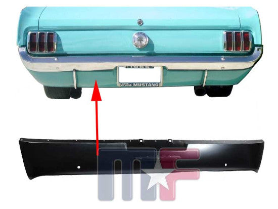 Heckabschlußblech Mustang 64-66 0. Lampen