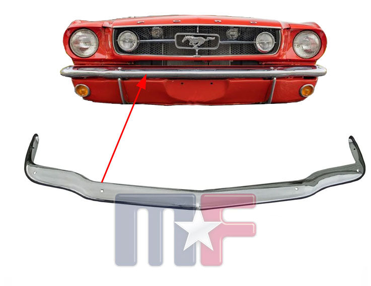 Stoßstange vorn Chrom Mustang 64.5-66