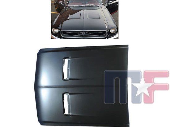 Motorhaube Mustang 67-68 w Turn Signal Indicators