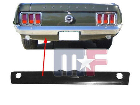 Heckabschlußblech unten Mustang 69-70 ohne Auspuffausschnitt