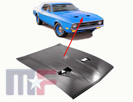 Motorhaube Mustang Mach 1 71-73