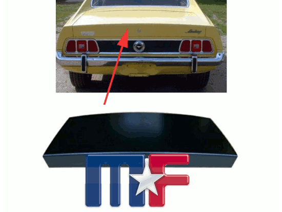 Kofferraumdeckel Mustang Coupe/Convertible 71-73