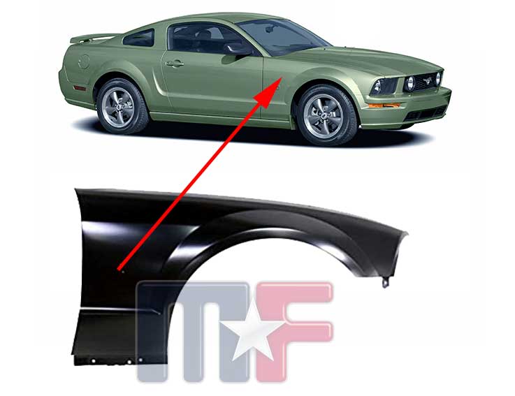 Kotflügel Mustang GT/GT500 05-09 rechts