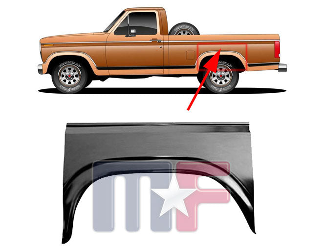 Radlauf Reparaturblech oben links Ford F-100-350 Pickup & Bronco Bj.1980-86