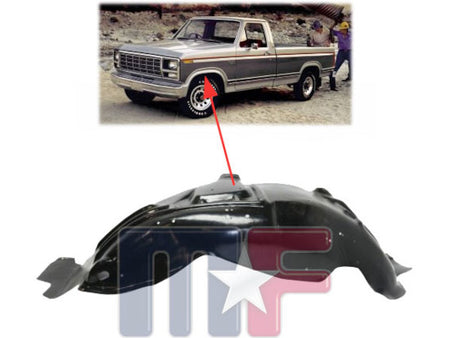 Innenkotflügel vorne links  Ford F-150-350 & Bronco 87-98