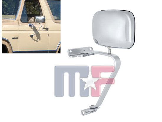 Edelstahl Seitenspiegel manuell Ford Truck 80-86
