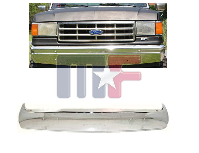 Stoßstange vorne verchromt 87-91 Ford F-150 F-250 F-350 & Bronco Stoßfänger
