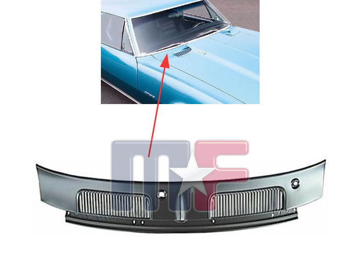 Lüftungsblech vorne für Chevrolet Camaro & Pontiac Firebird Bj.1967-79