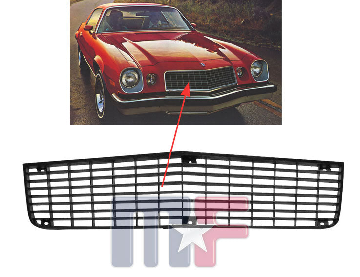 Kühlergrill in schwarz für  Chevrolet Camaro RS Bj.1974-77