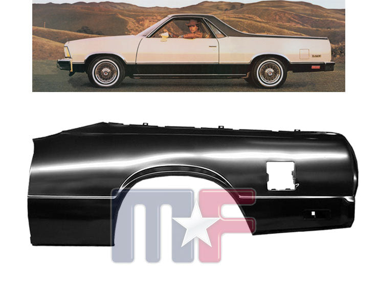 Seitenteil hinten links für Chevrolet El Camino & GMC Caballero Bj.1978-87
