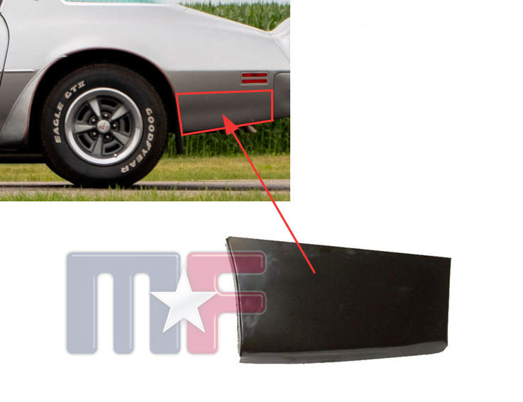Reparaturblech Endspitze hinten rechts Pontiac Firebird/Trans Am Bj.1974-81