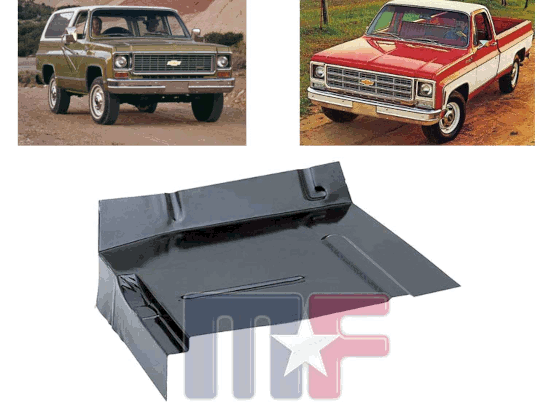 Bodenblech GM C/K Pickup 73-87/SUV 73-91 rechts