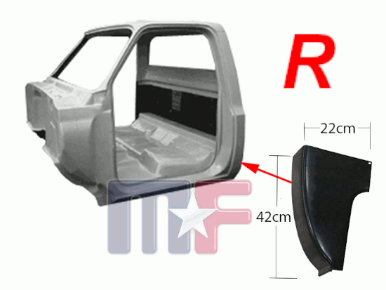 Reparaturblech Kabinenecke GM Pickup 73-87 rechts