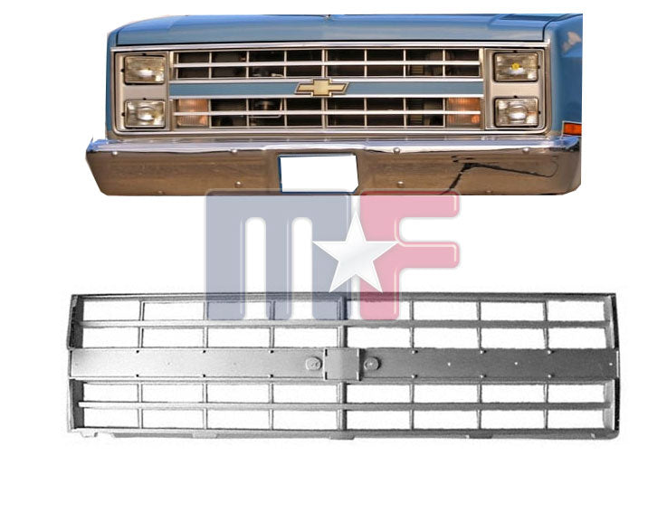 Kühlergrill Dunkelgrau für Chevrolet C/K 10-30 Pickup,  Blazer & Suburban Bj.85-88