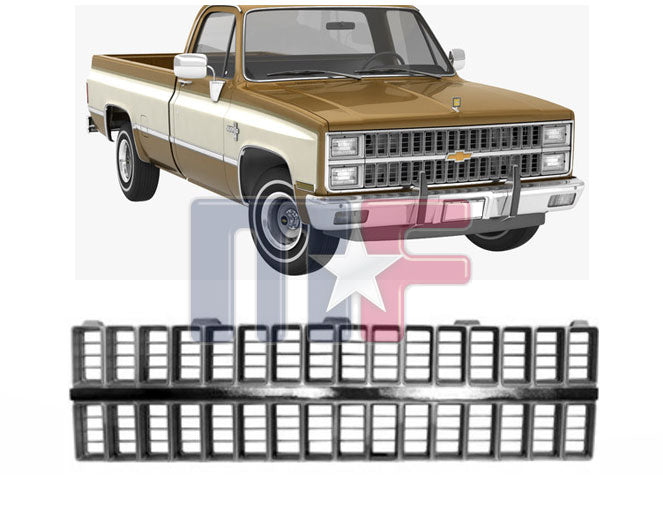 Kühlergrill verchromt für Chevrolet C/K 10-30 Pickup,  Blazer & Suburban Bj.81-82