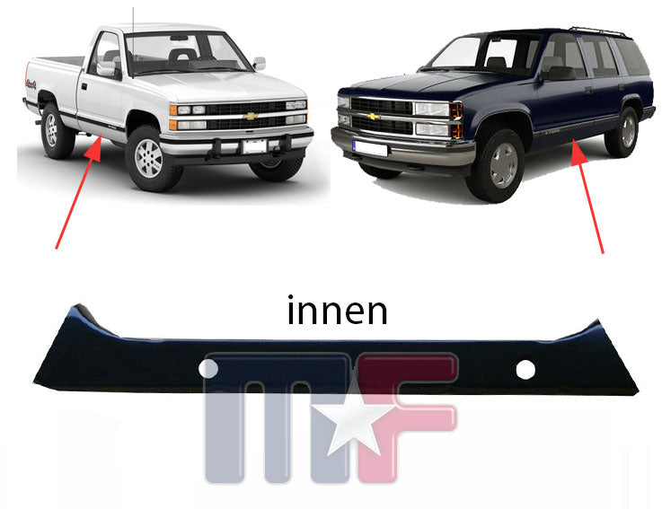 Türschwellerblech links Chevrolet/GMC innen, vorn  C/K Pickup, Blazer, Tahoe, Suburban usw. Bj. 88-98