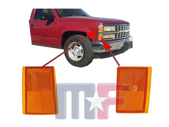Seitenblinker Chevrolet C/K 88-93 oben rechts