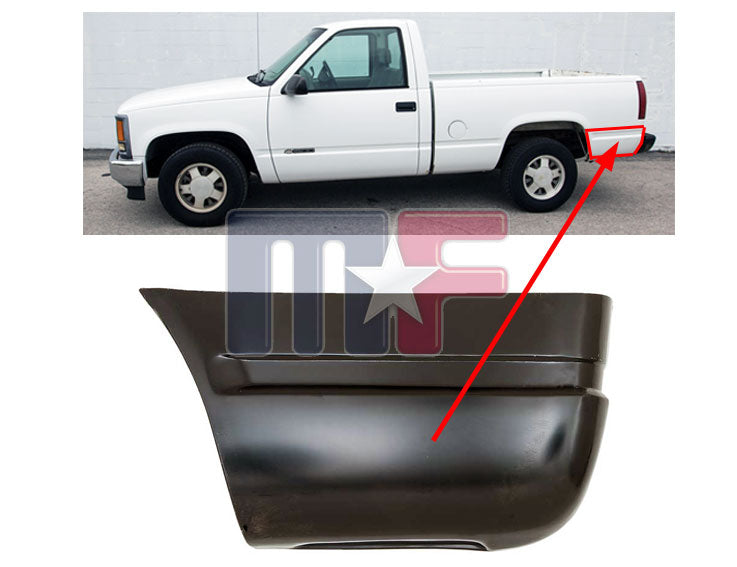 Reparaturblech Endspitze für  Chevrolet/GMC C/K1500-3500 Pickup short bed Bj.88-98