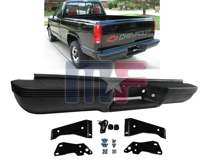 Schwarz grundierter Stoßfänger hinten komplett für  Chevrolet/GMC C/K Trucks Bj.88-00