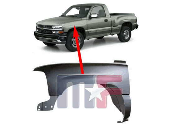Kotflügel vorne Silverado 99-02/SUV 00-06 links