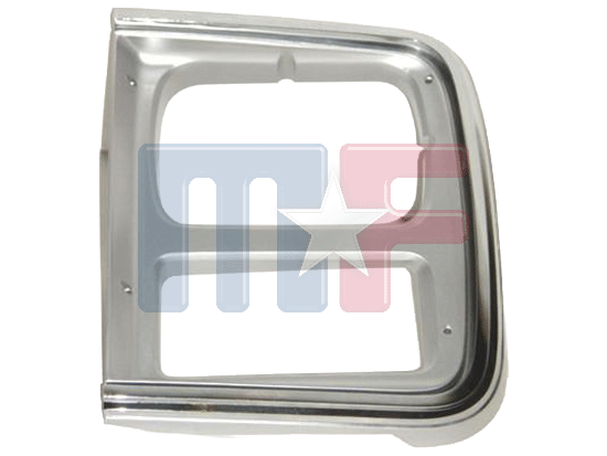 Lampenrahmen Chrom/Silber 85-91 G-Van Einfach-SW, links