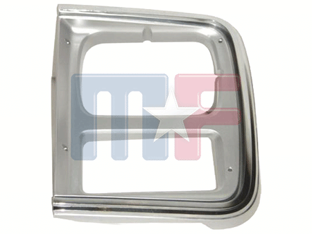 Lampenrahmen Chrom/Silber 85-91 G-Van Einfach-SW, links