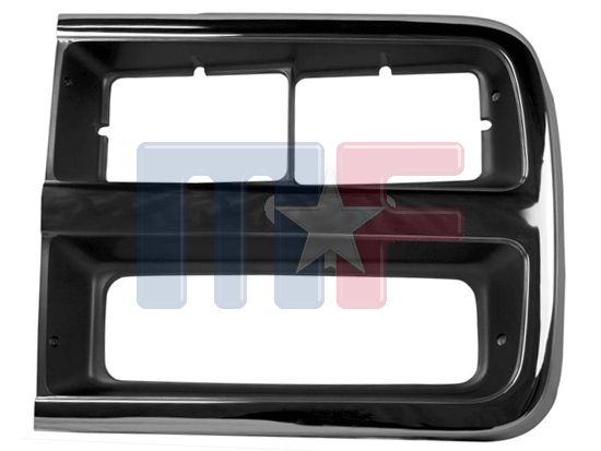 Lampenrahmen Chrom/Grau 92-96 Chevy G-Van Doppel-SW, links