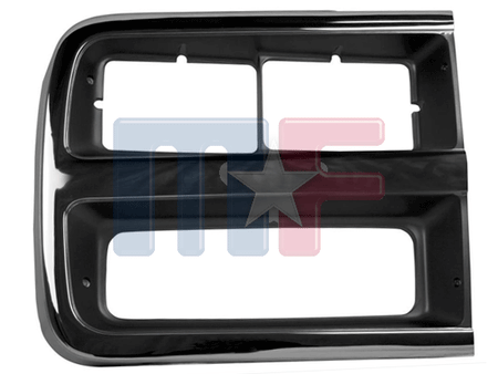 Lampenrahmen Chrom/Grau 92-96 Chevy G-Van Doppel-SW, rechts