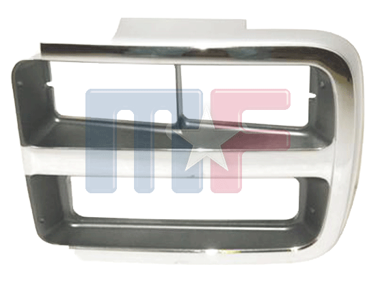 Lampenrahmen Chrom/Silber/Grau 92-96 GMC G-Van Doppel-SW links