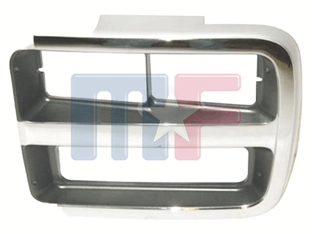 Lampenrahmen Chrom/Silber/Grau 92-96 GMC G-Van Doppel-SW links